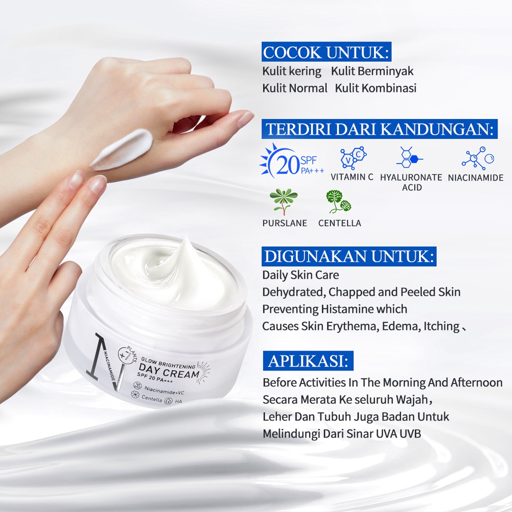 [ORI] Day Cream Premiere Beaute Luminous Whitening Glowing 30g SPF 20+++ Sun Care Protection