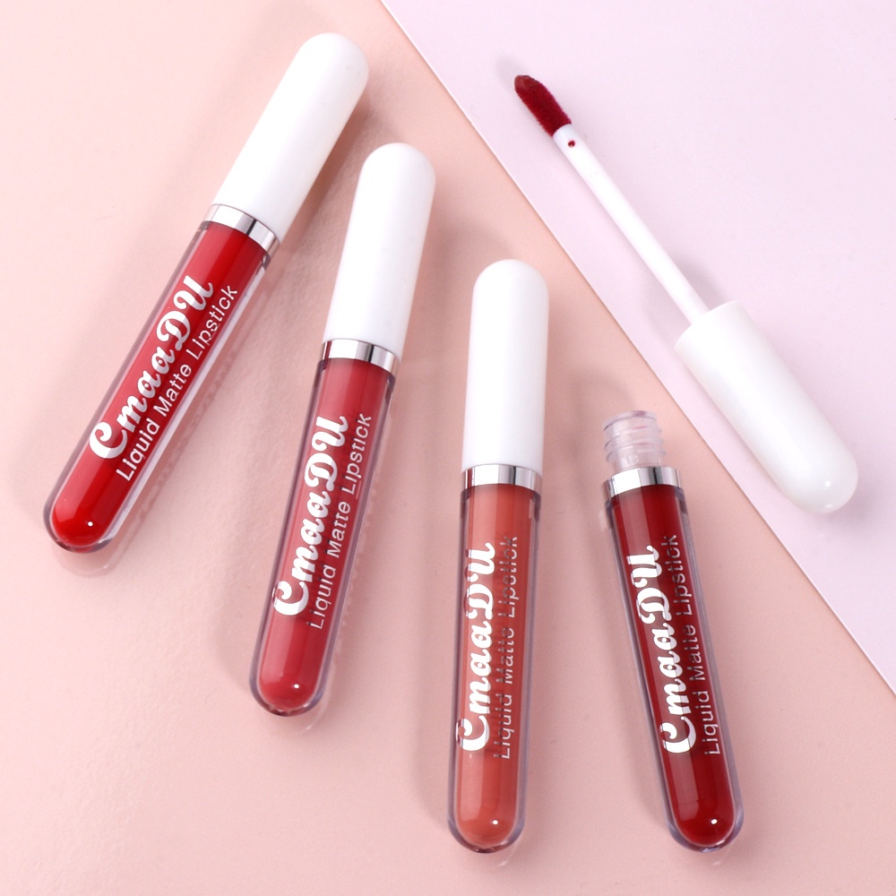 ORIGINAL CMAADU LIQUID MATTE LIPSTICK MINI 18 COLORS WATERPROOF LONGLASTING VELVET KEMASAN PUTIH