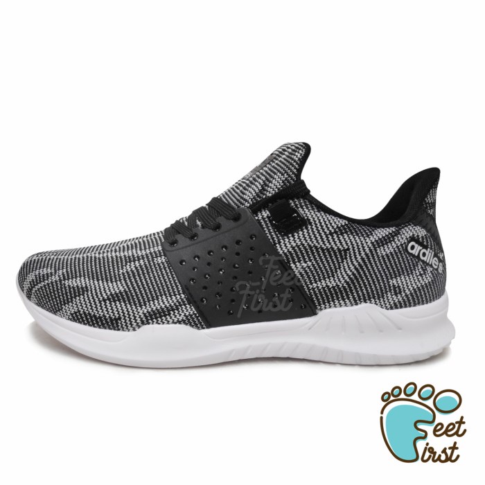 FF SEPATU SNEAKERS WANITA ARDILES GWYNETH - Hitam/Putih, 37