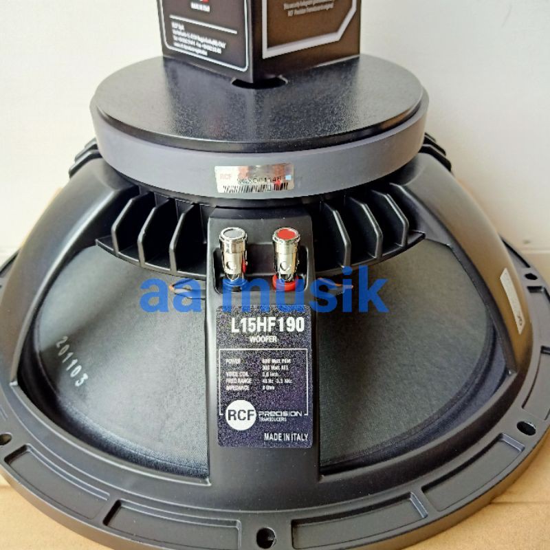 SPEAKER COMPONENT RCF L15HF190 KARAKTER WOOFER 15 INCH TERBARU 15HF190