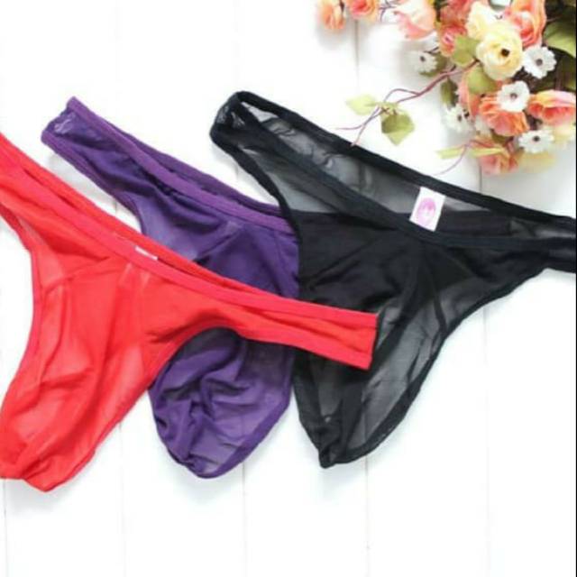 Celana dalam pria transparan brief underwear boxer