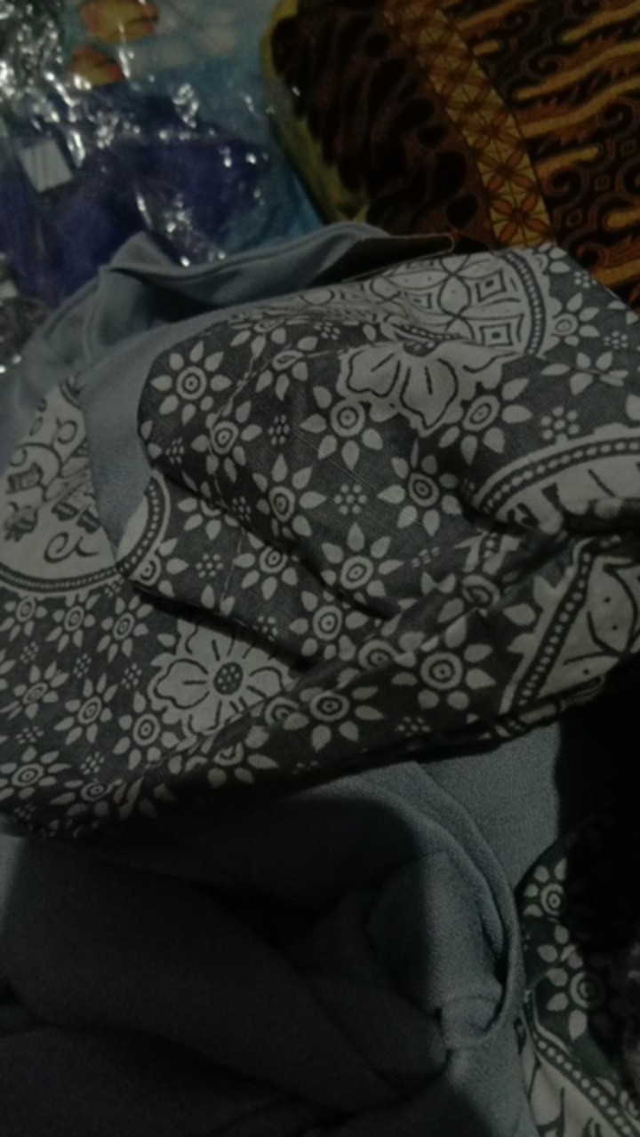 Tey-17 Batik Wanita Asj Sa Hrb026 Kenongo Kemeja Tosca Pendek