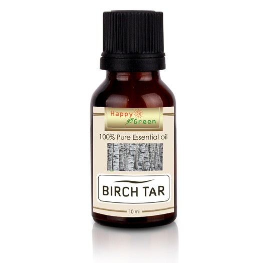 Happy Green Birch Tar Essential Oil (10 ml) Minyak Birch Pahit 100%