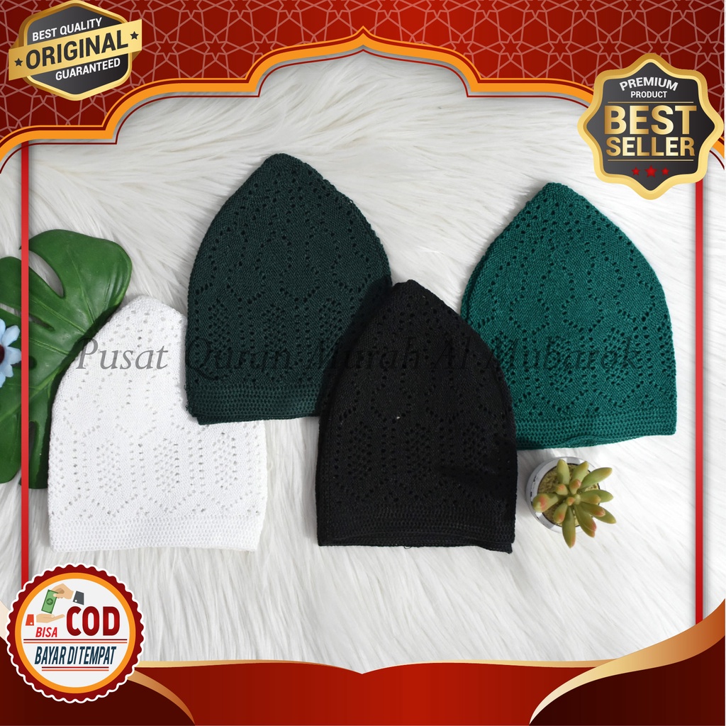 Ready Stok Peci Solat Pria Mercan Rajut Soylu Original Turki Cocok Untuk Oleh-Oleh Haji Dan Umrah, P