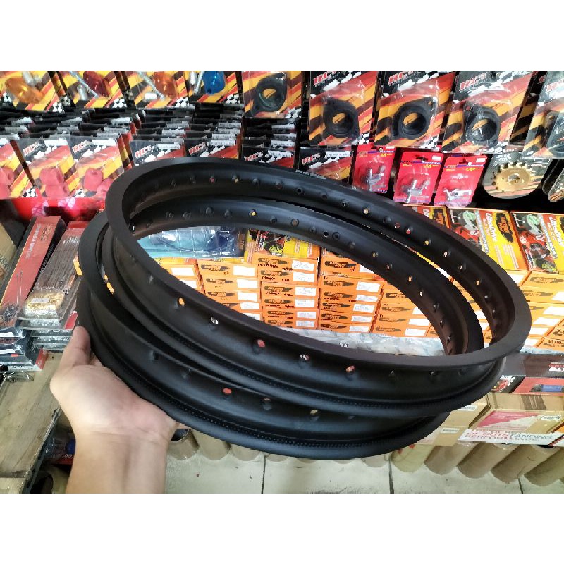 velg pelak Rossi ring 18 lebar 160 185 hitam doff Rxk Scorpio Vixion dll 1set