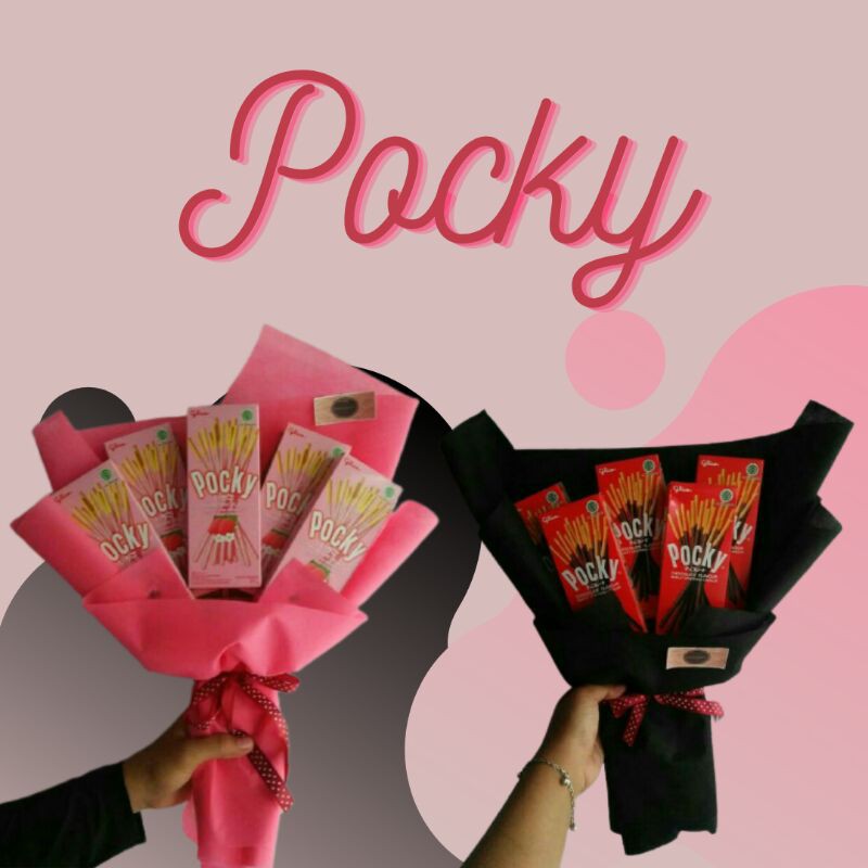 BUKET POCKY VIRAL MURAH + BUBBLE WRAP