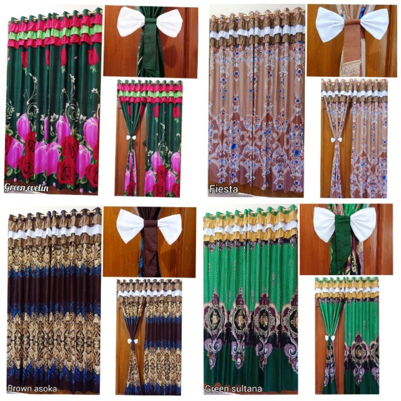 GORDEN SUSUN PITA  / GORDEN RUMBAI MINIMALIS / TIRAI JENDELA DAN PINTU