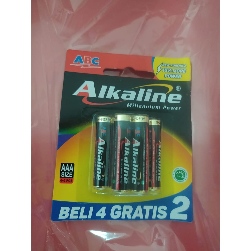 Batre Batu Baterai AAA A3 Alkaline isi 6