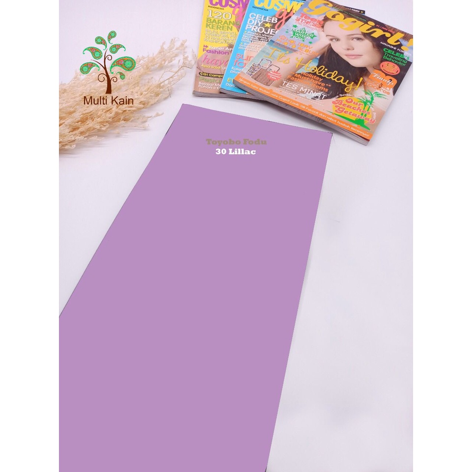 Bahan Multi kain katun cotton toyobo FODU (COPYRIGHT, TERDAFTAR) asli premium-FODU 30 lilac