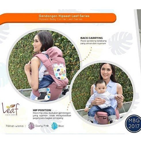 Moms Baby MBG2017 Gendongan Bayi Hipseat LEAF Series