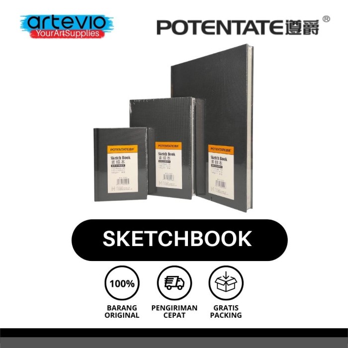 

(DISKON TERMURAH) Buku Sketsa / Sketchbook Potentate / Potente Sketchbook 110 Sheets - A6