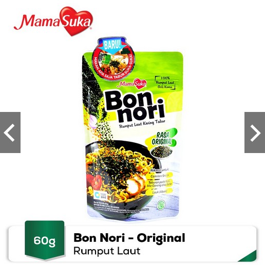 

MamaSuka Bon Nori 60 gr Original - 1 Setengah Dus (Isi 30pcs)