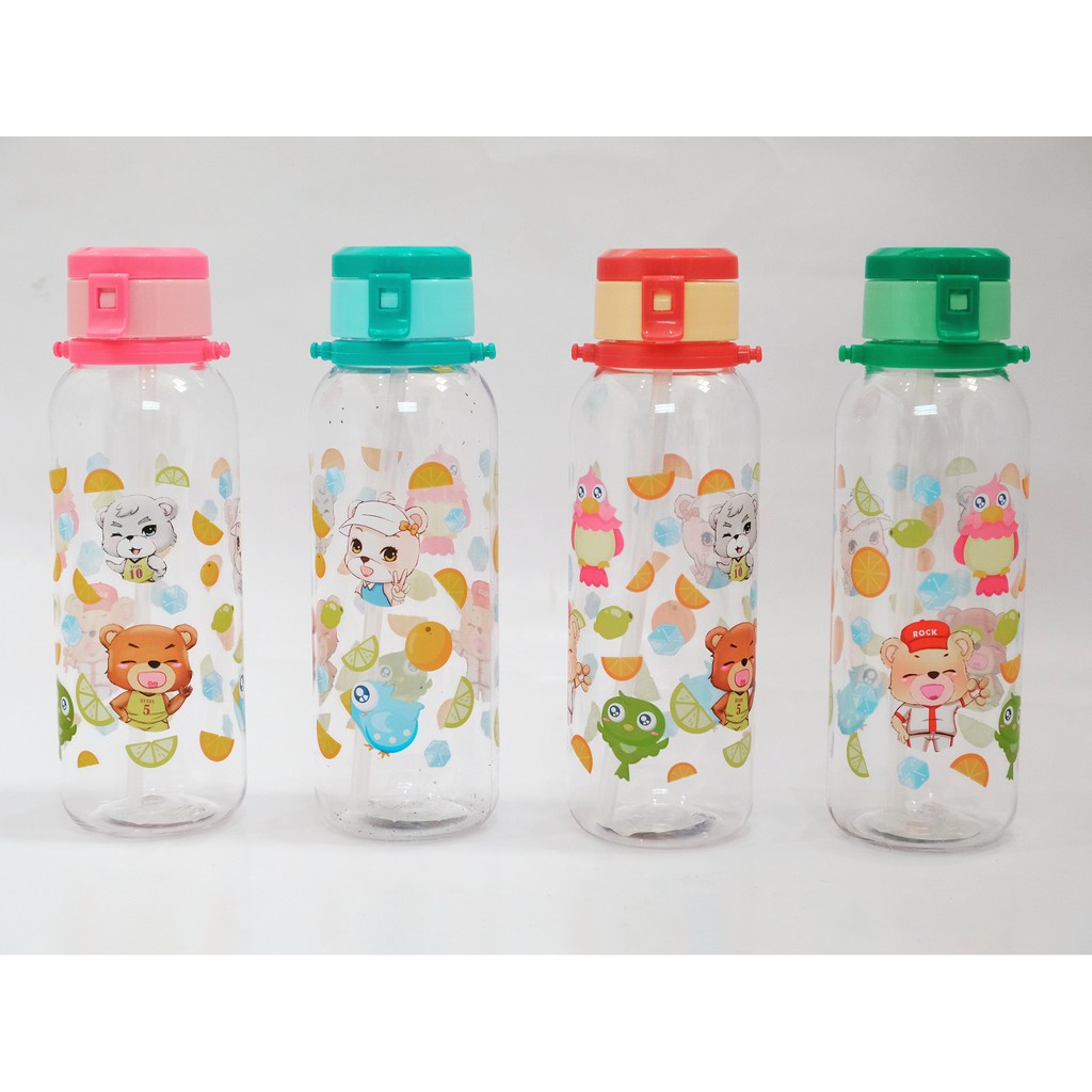 Botol Minum / Tempat Minum Anak Lucu 480ml 2175-1 BPA FREE