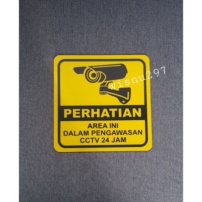 

Acrylic Papan Perhatian CCTV (20x20)