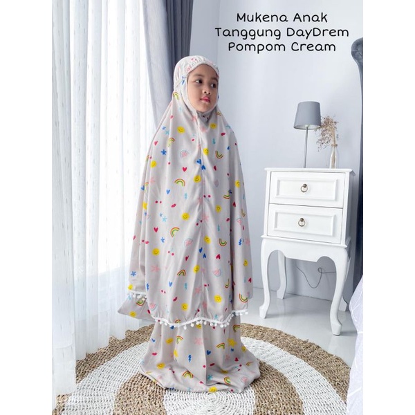 Mukena Anak Tanggung Rayon Fress Tas( Kerut Kening)