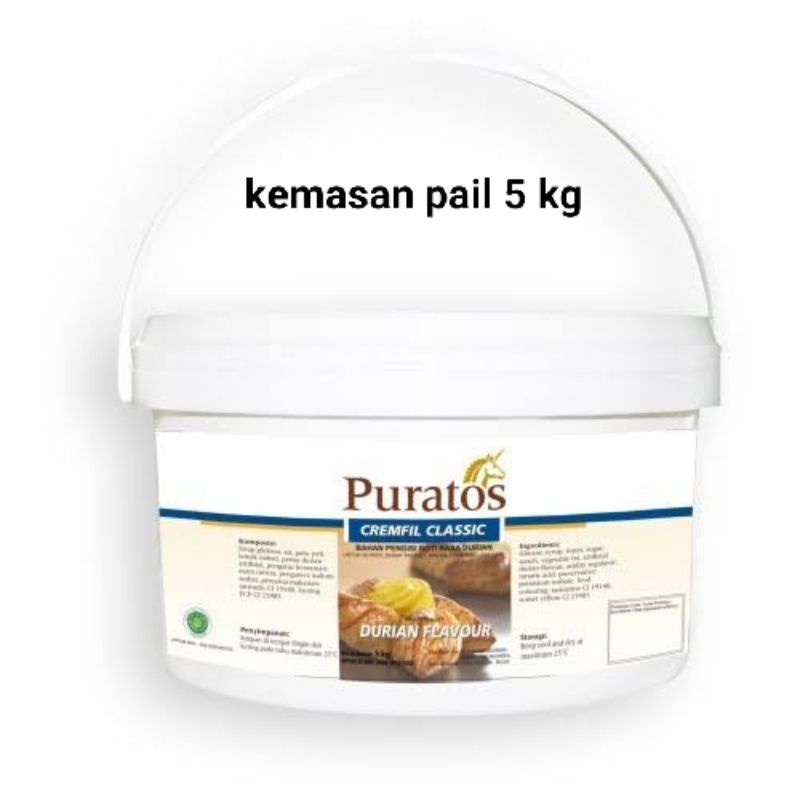 selai durian/pisang/caramel puratos cremfil 500gr