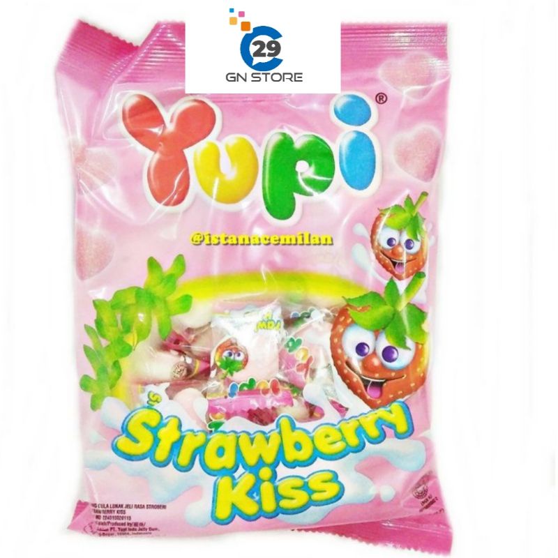 

Yupi Strawberry Kiss 120 Gram