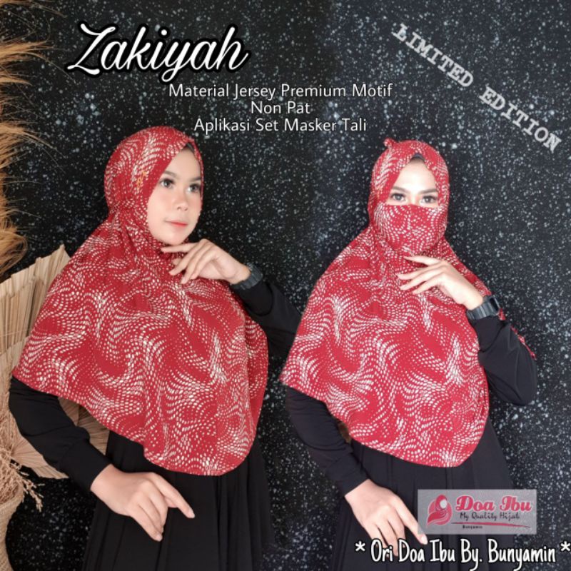 JILBAB DOA IBU BERGO MOTIF FREE MASKER