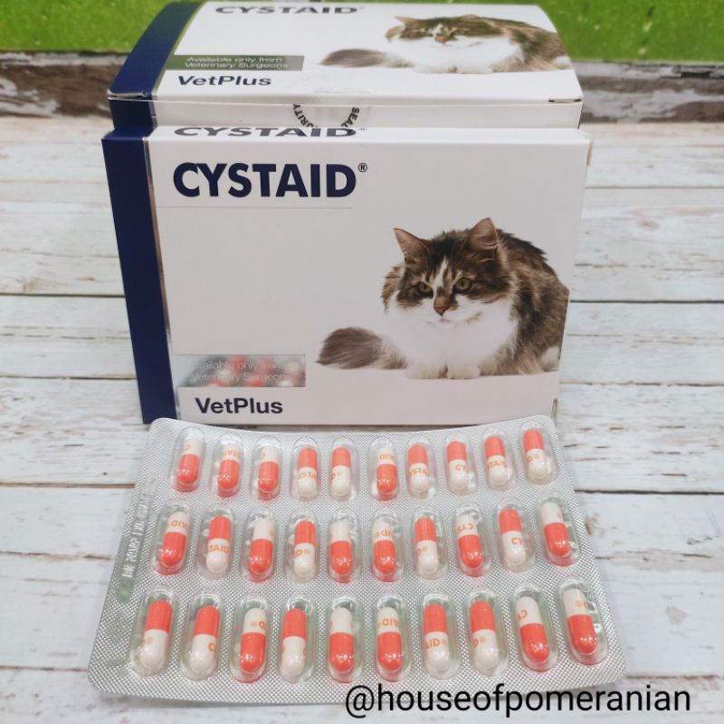 CYSTAID PLUS CAT vetplus obat saluran kemih kucing urinary