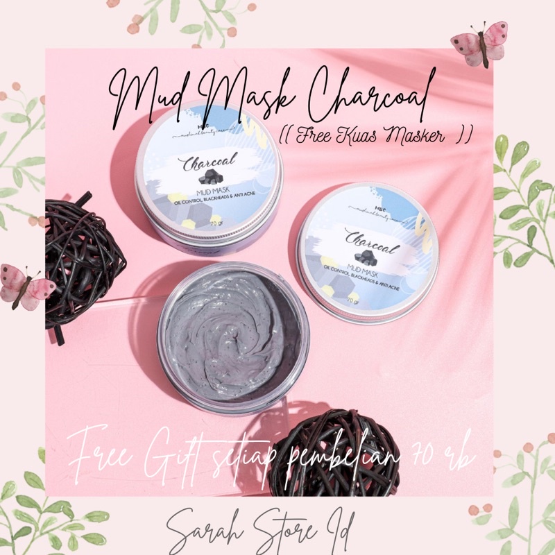 ((DISTRI RESMI)) MUD MASK CHARCOAL | MBC SKIN | BEST SELLER
