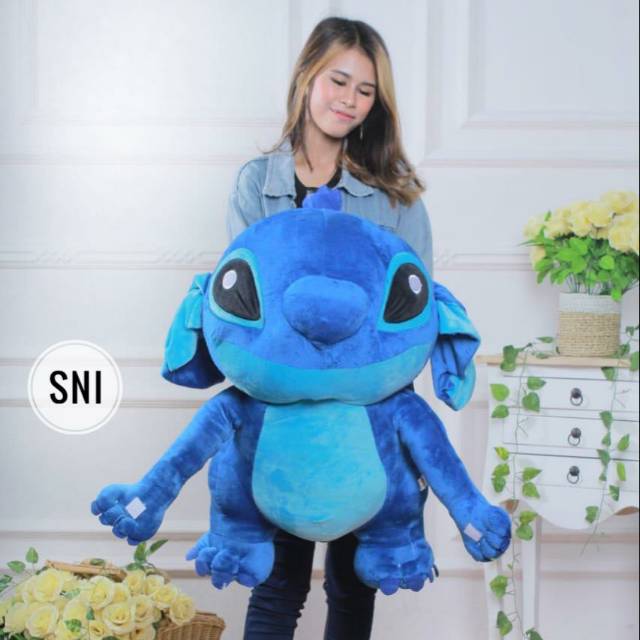 Boneka Stitch Tepuk Jumbo SNI 80cm / Promo Toko Boneka Jumbo