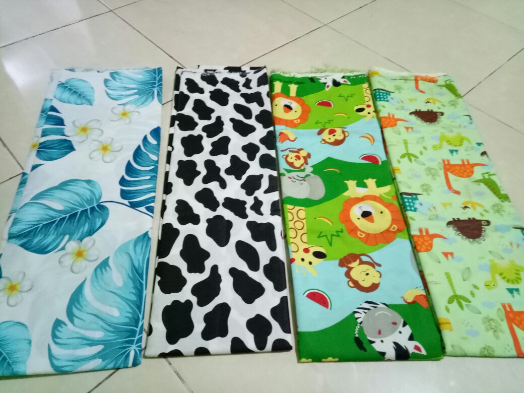 Jurassic - Kain Sprei Katun Lokal Meteran Star Bintang Kecil