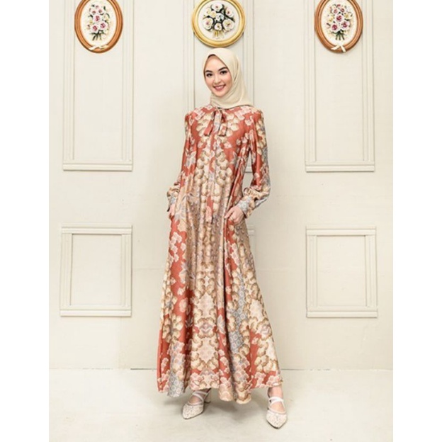 AVA DRESS IN THEASURE BY WEARING KLAMBY SIZE L DAN XL