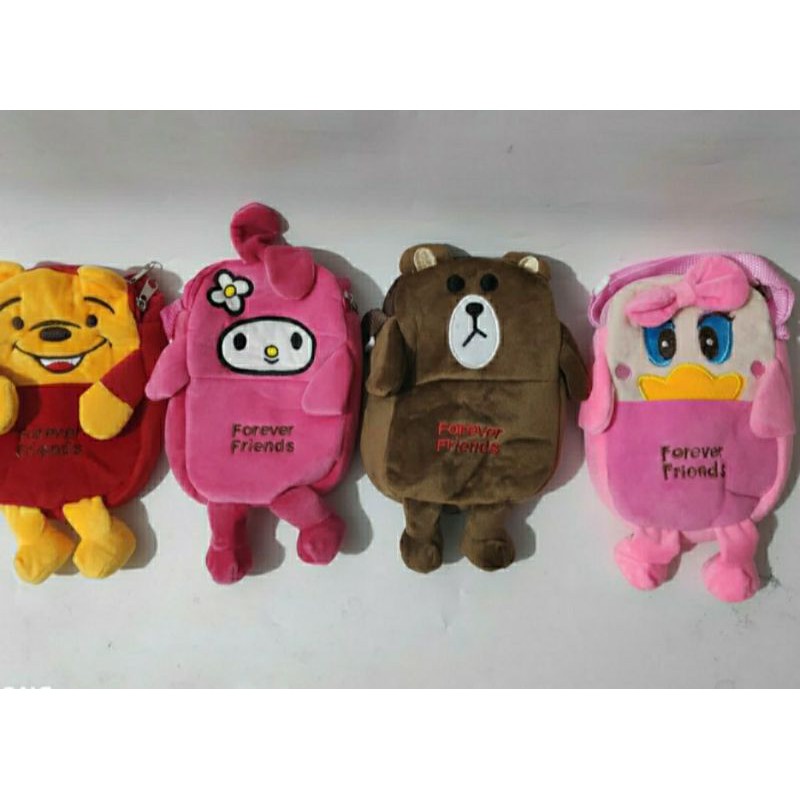 

TAS BONEKA SELEMPANG KARAKTER ANAK / TAS LUCU