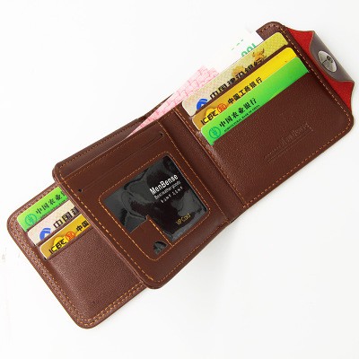 Dompet Pendek Lipat Pria Kancing Magnet Men's Wallet High Quality Dompet Pria Import