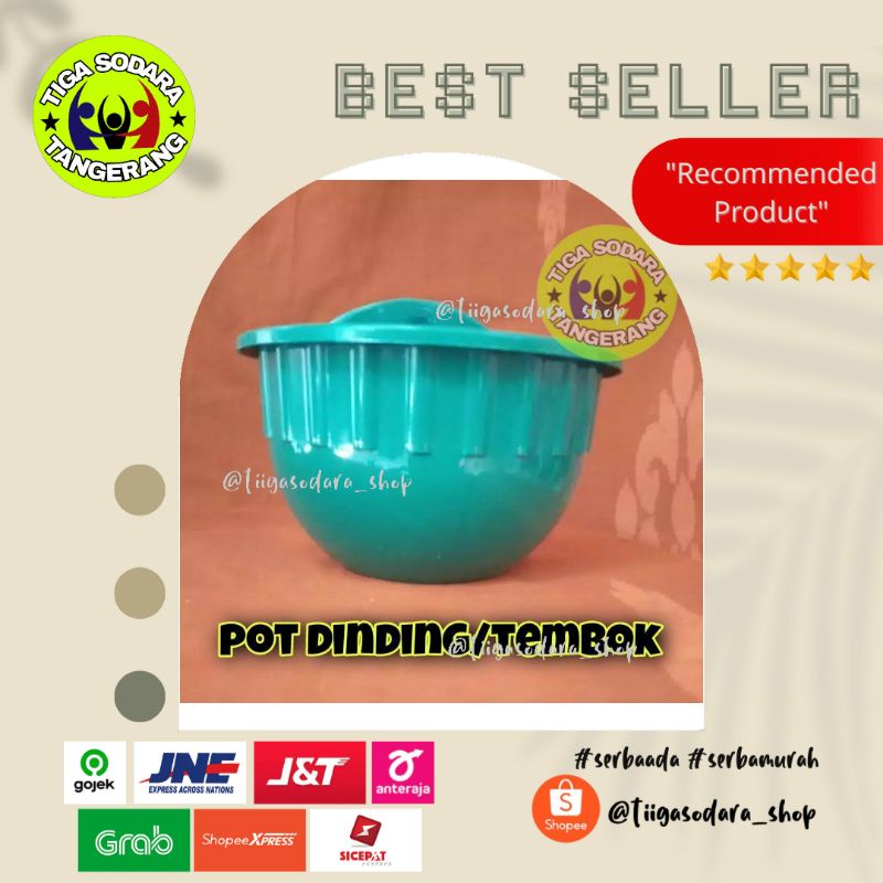 Pot Dinding TB 22 Warna Hijau /Pot dinding Hijau