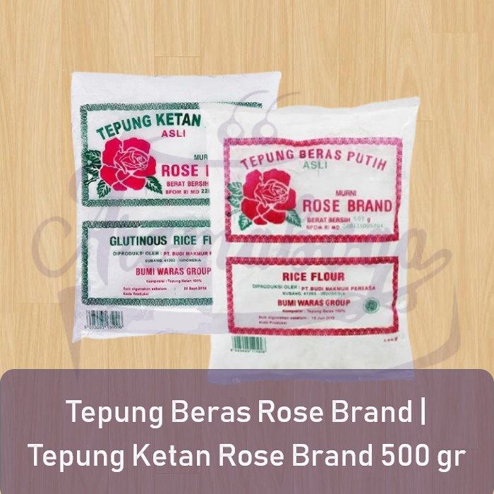

Tepung beras rose brand | Tepung ketan rose brand 500gr