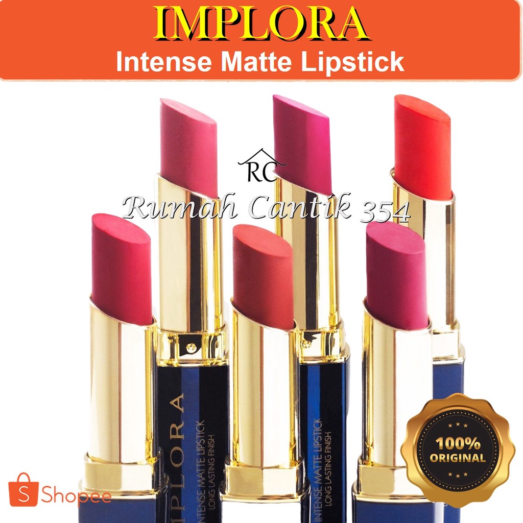 Implora Lipstick Intense Matte Rumah Cantik 354 Lipstick Cantik Yang Membuat Hasil Makeup Bibir Lebih Matte