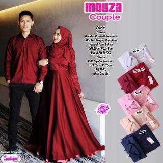 Stelan Kemeja  Pria Dan  Gamis  Mouza Couple  By Original 