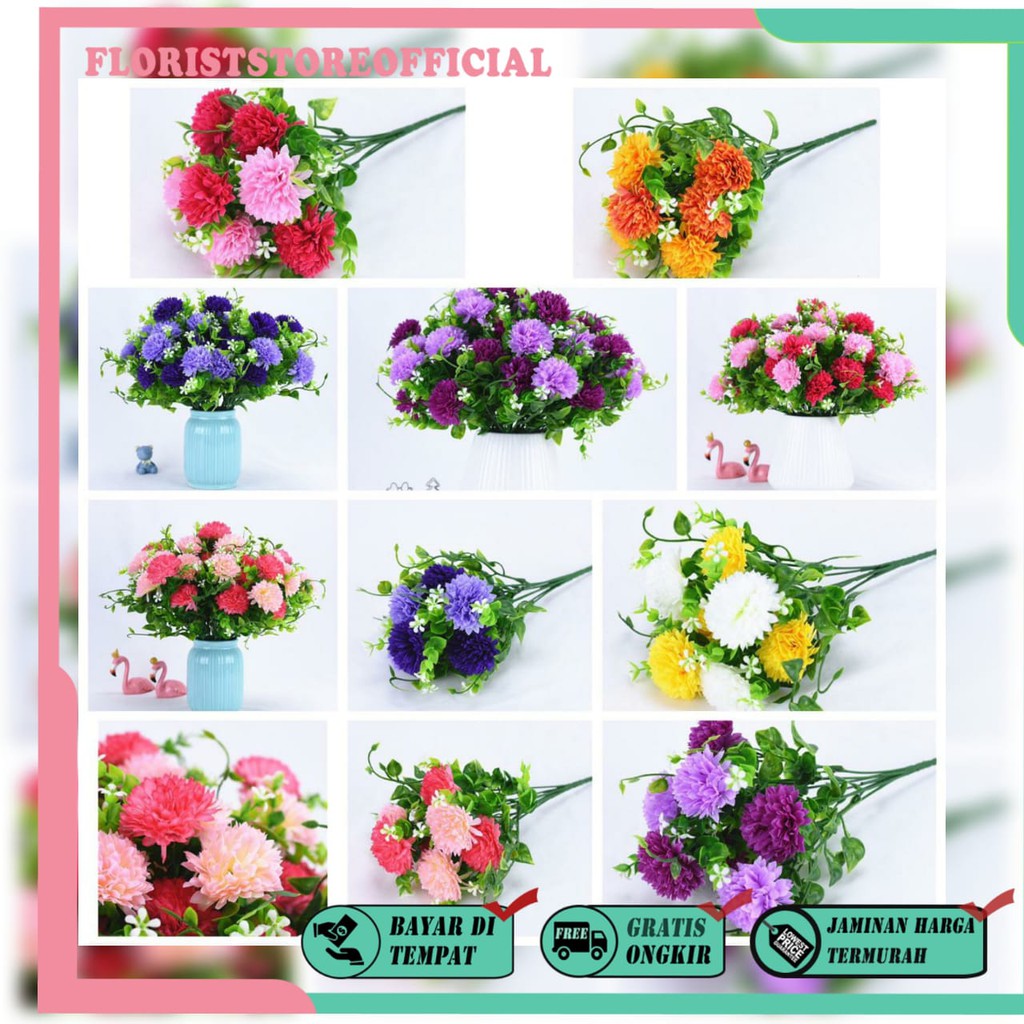 COD BUNGA DANDELION  BUNGA TANGKAI PLASTIK BUNGA ARTIFISIAL BUNGA PAJANGAN BUNGA HIASAN BT9009