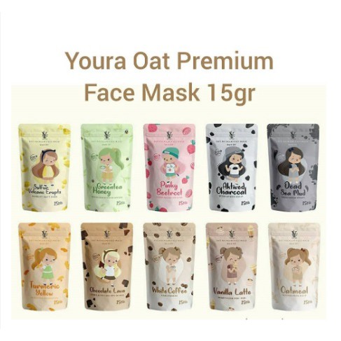 Masker Wajah Youra Oat Premium 15gr