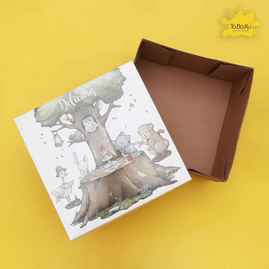 Kotak-Ku 25 x 25 x 18cm Animals (Per Piece)