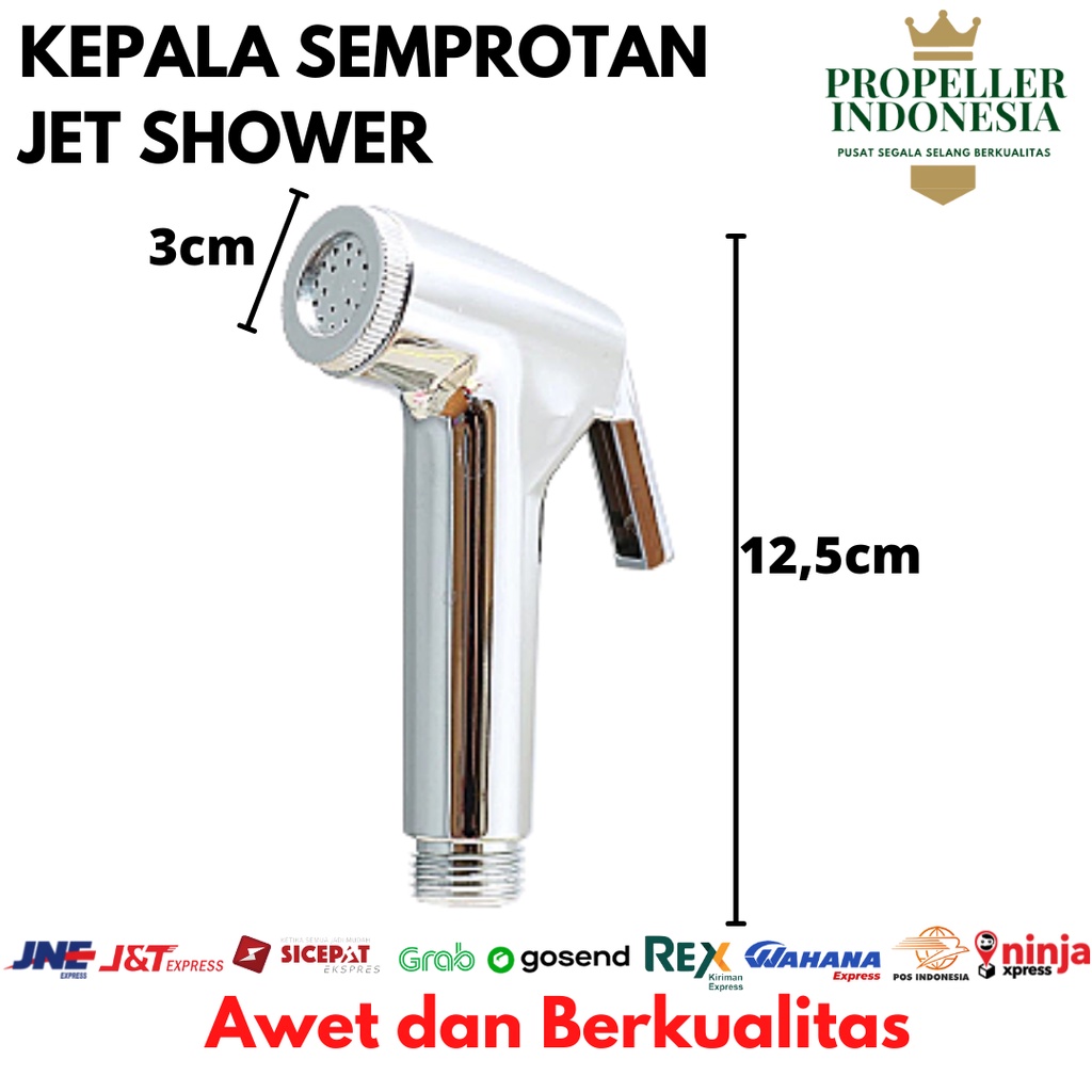 Kepala Jet Shower Kepala Toilet Bidet Closet Tekanan Tinggi