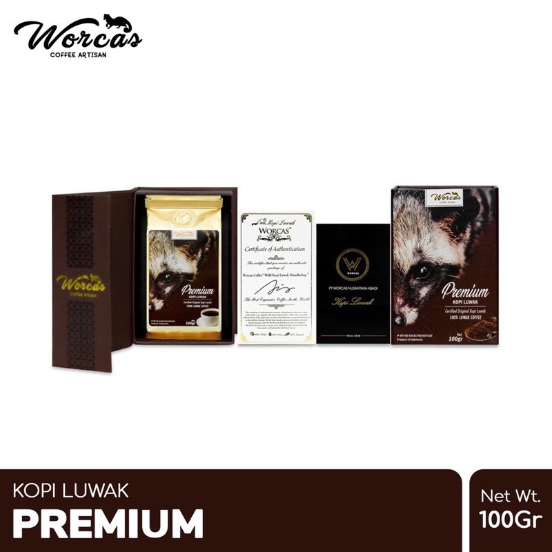 

WORCAS PURE DAN PREMIUM KOPI LUWAK 100gr- Classic Box