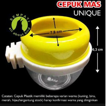 Cepuk tutup anti tumpah model Roda buat semua burung seperti perkutut kacer murai lovebird lb jenggo