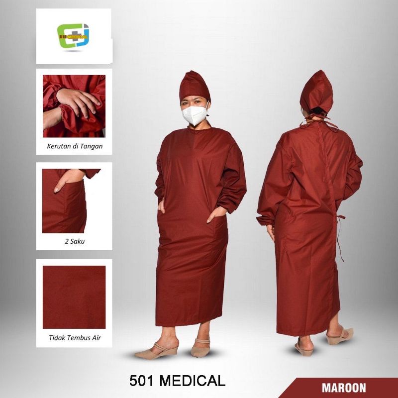 Baju APD medis wanita Covid19 kualitas terjamin