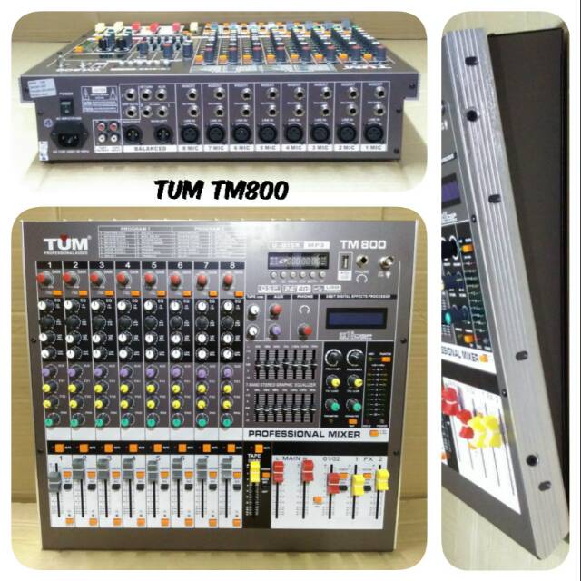 MIXER AUDIO 8 CHANNEL TUM TM800