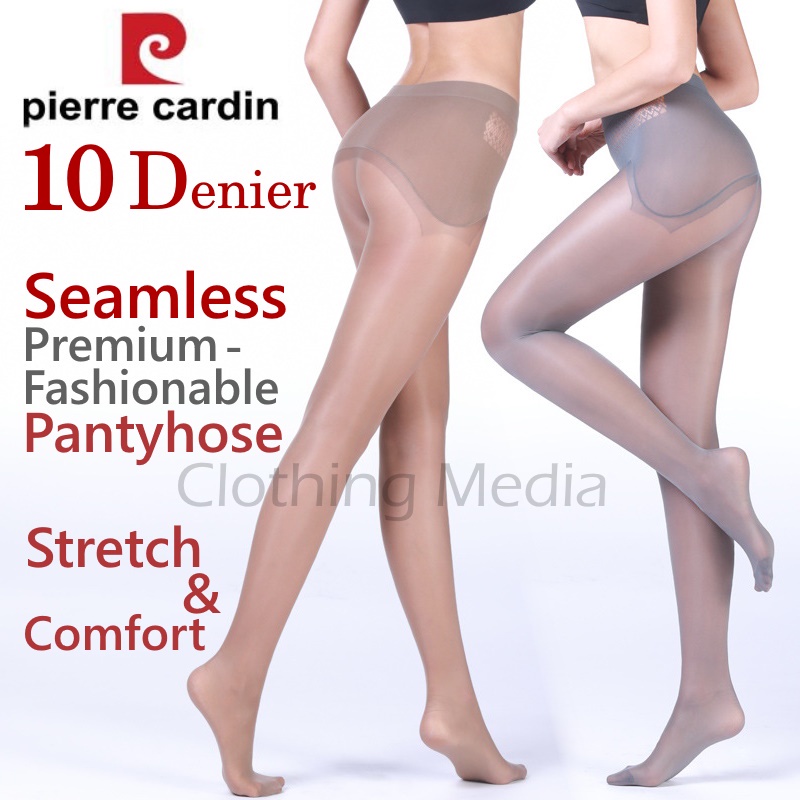 PIERRE CARDIN Pantyhose Seamless 10D Tipis Premium Stocking Celana Fashion