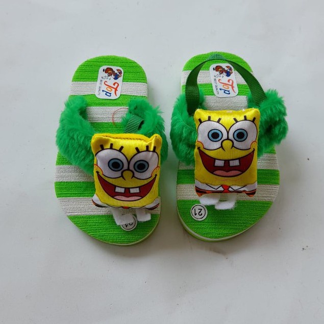 JB--Sandal Baby Bantal Motif spongebob