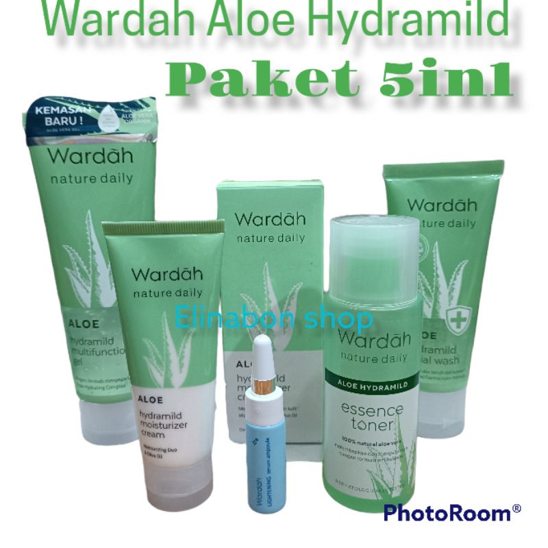 Wardah Aloe Hydramild Paket untuk kulit kering