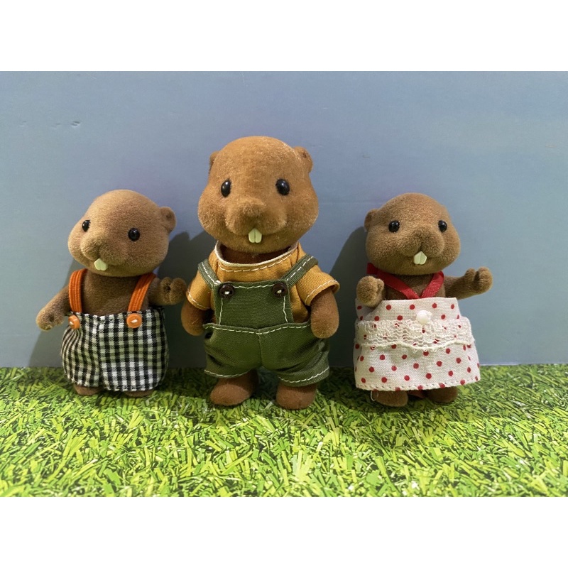 sylvanian beaver 3pcs