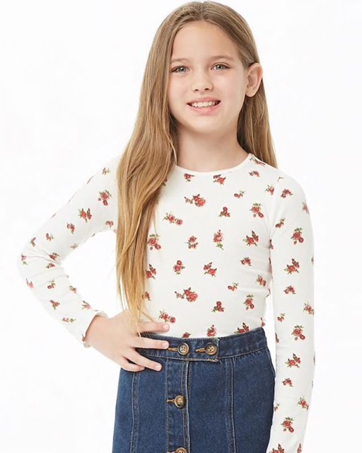 Forever21 kids bodysuit-white