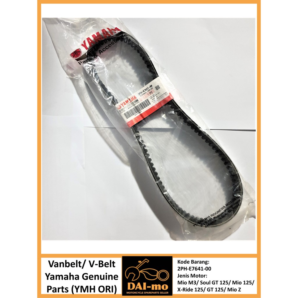 Vanbelt Mio M3/ Soul GT 125/ Xride Yamaha Asli 2PH-E7641-00 Vbelt van belt v belt v-belt YMH Ori
