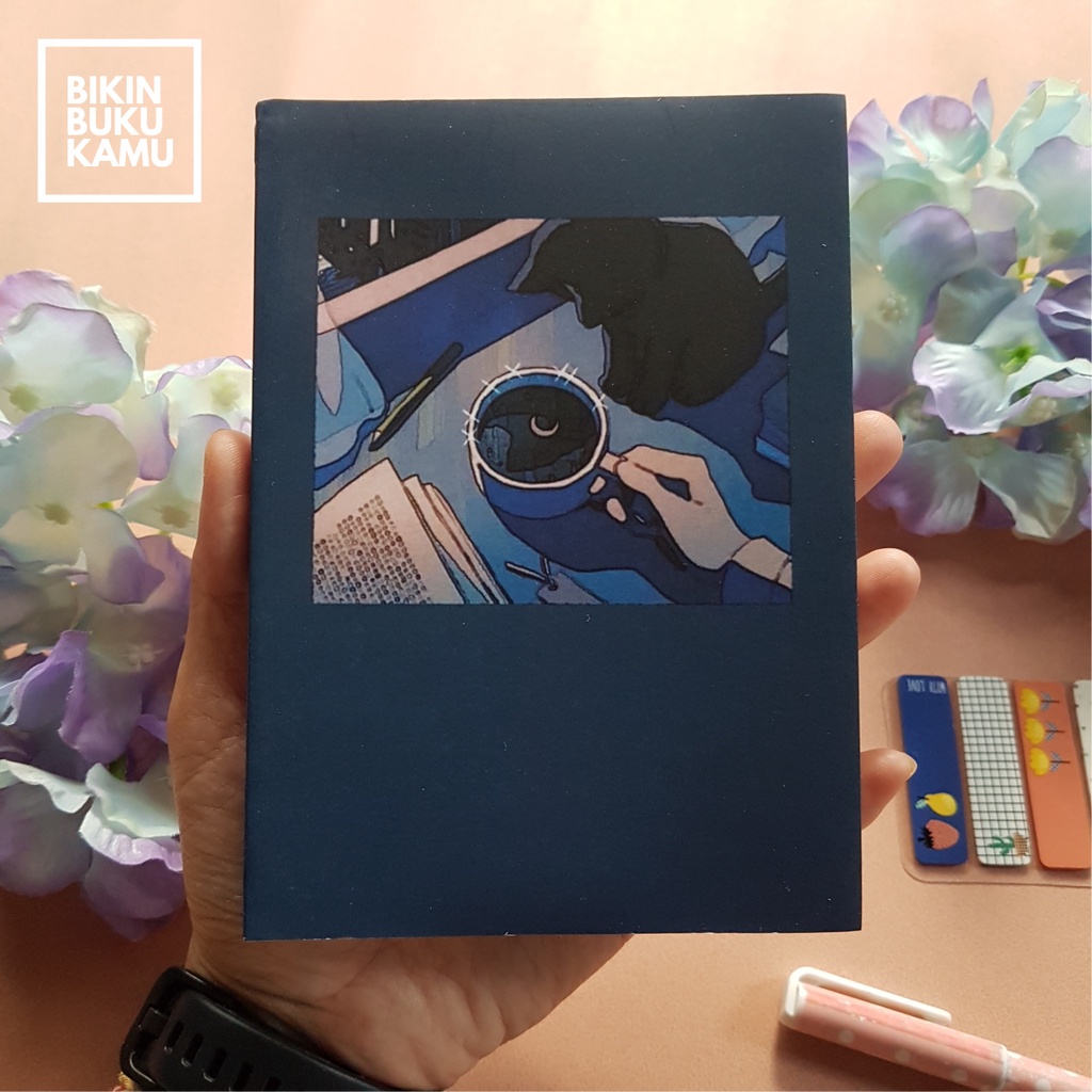 

[57gsm] A6 Notes Notebook Mini Saku Pocket Book Bookpaper Softcover Polos - Black Coffee