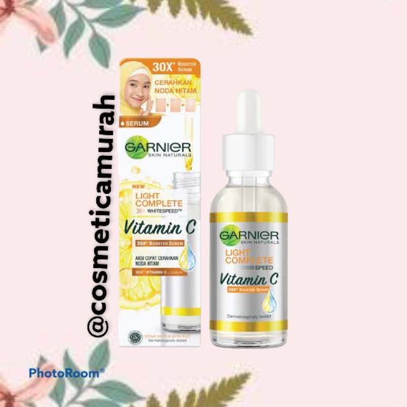 [ 15 ml ] garnier booster serum vitamin C // garnier vitamin c booster serum 30 x || garnier sakura white dark spot serum || garnier sakura white hyaluron serum booster