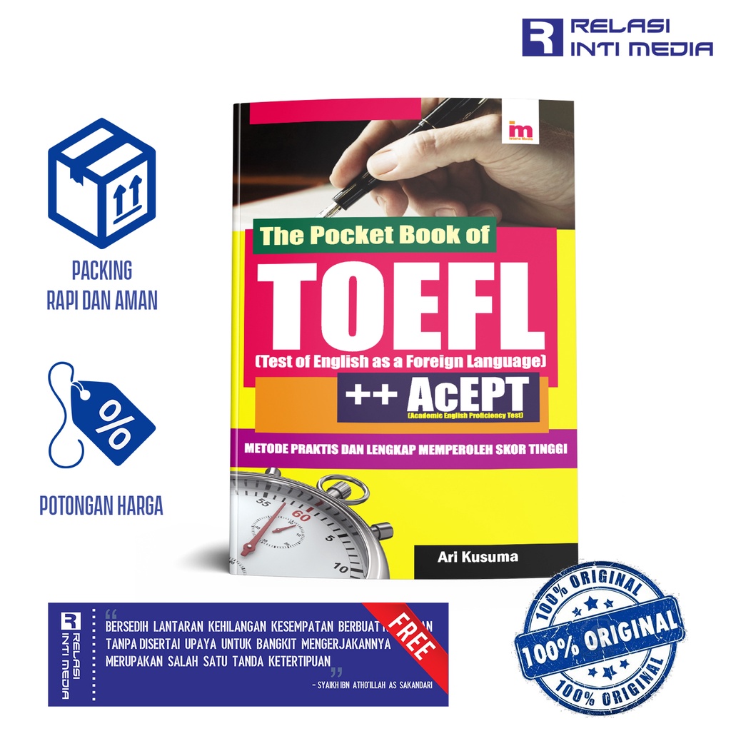 Buku THE POCKET BOOK OF TOEFL  ++ AcEPT - Ari Kusuma